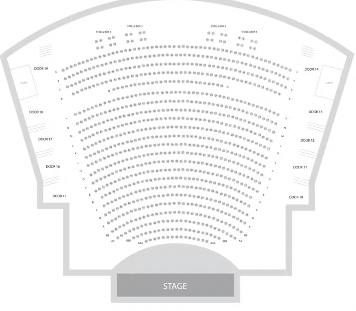 Sydney Lyric Theatre's Seating Plan