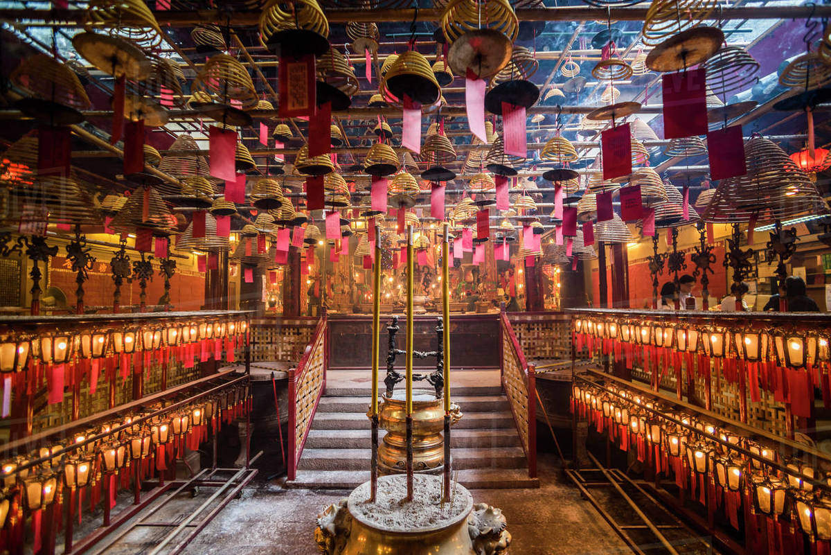 Exterior of Hong Kong Man Mo Temple