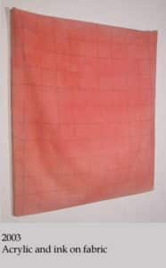 lee kit, untitled 2003, acrylic and ink on fabric