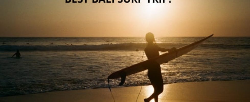 plan your best bali surf trip