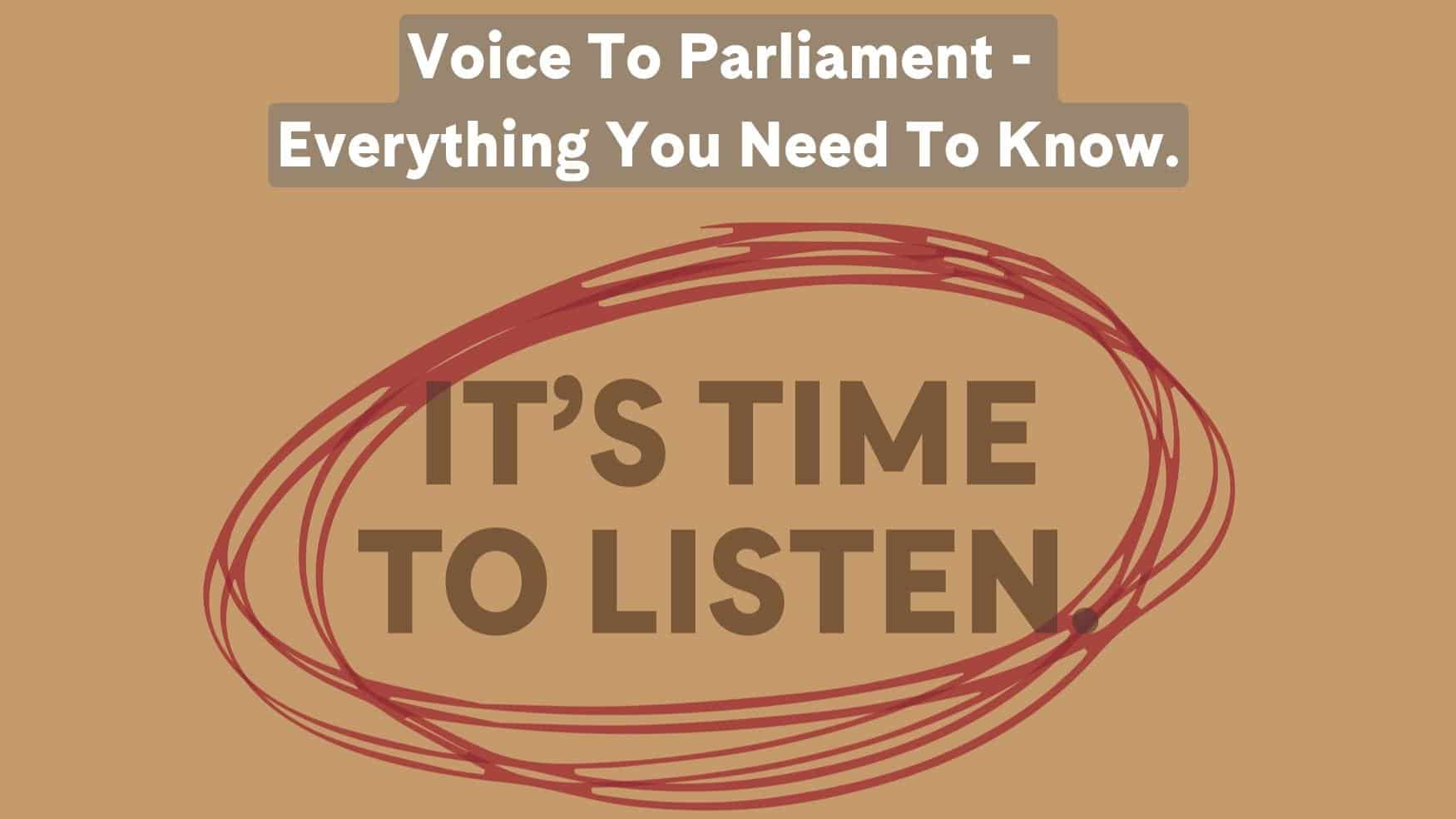 voice to parliament - everything you need to know